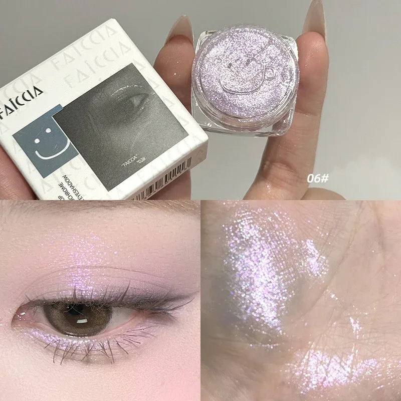 Sombra única - Ultra Sparkle Glitter, acabamento sedoso, fosco e luminoso perolado para uma aparência diária ousada e delicada de maquiagem dos olhos