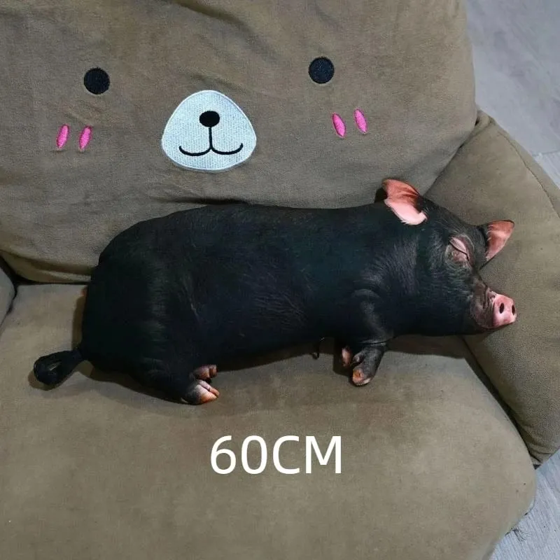 逼真 3D 豬形毛絨枕頭柔軟舒適面料非常適合沙發裝飾床休息生日禮物兒童和成人