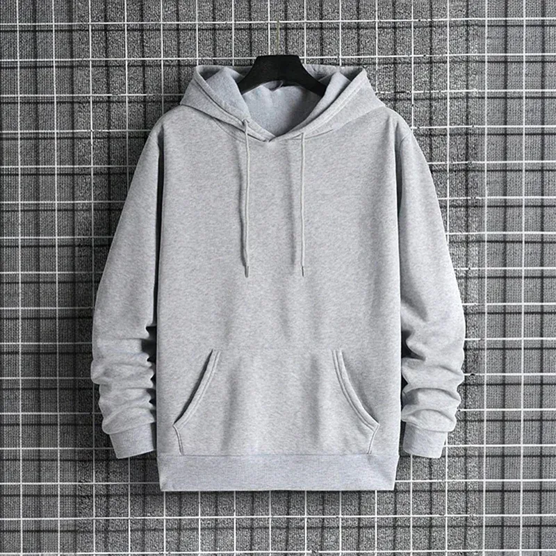 2025 outono/inverno nova chegada moletom com capuz masculino de alta qualidade cor sólida moletom masculino casa ao ar livre casual moda pulôver
