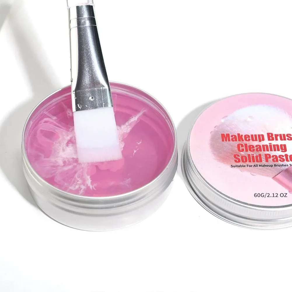 Makeup Brush Cleaner Soap Solid Brush Cleaning Mat Removes Cosmetic Color Brush Cleaner Pad for Cleaning Makeup Sponges Brushes — image 5