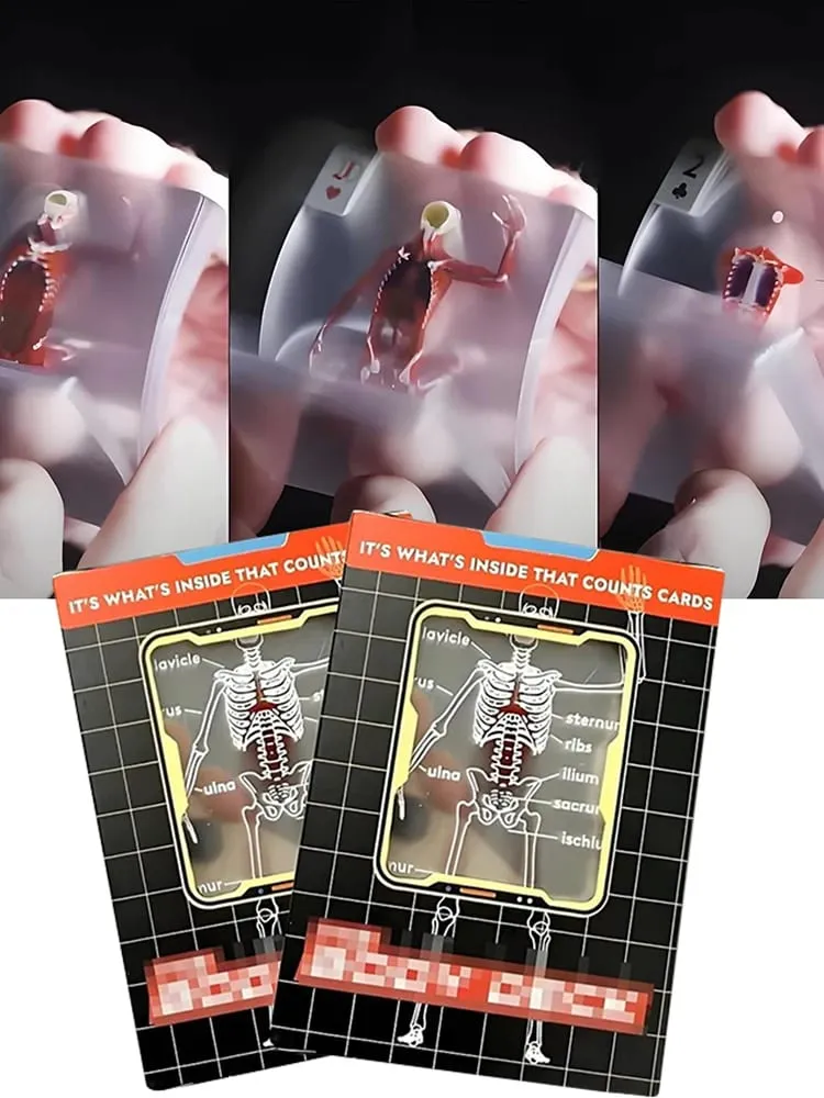 The Body Deck 卡可重複使用身體透明撲克牌多用途人體解剖撲克牌送給朋友的禮物 — image 4