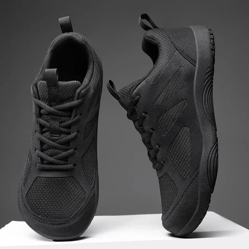 Mais tamanho minimalista sapatos descalços leve respirável zero solas homens tênis de corrida ao ar livre dedo do pé largo sapatos casuais caminhada