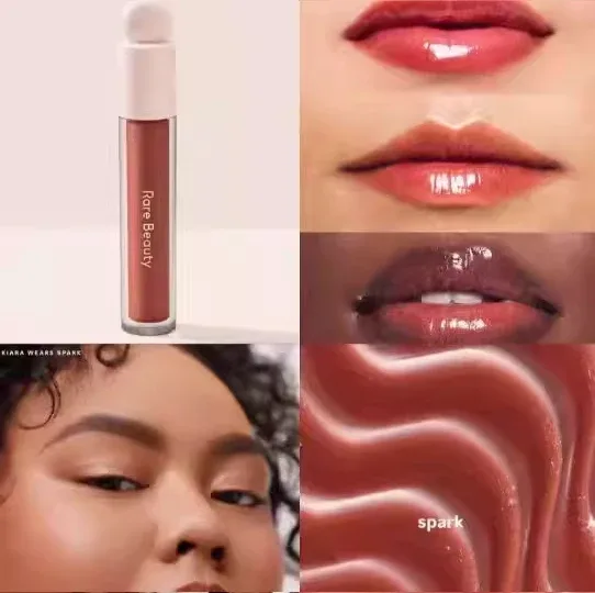 Rare Beauty Lipstick Lip Gloss Combination Set with Fine Sparkling Texture Moisturizing Lips Soft Smooth Moisturizes The Lips