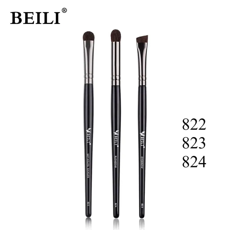 Pincéis de cerdas macias para sombra, conjunto de 9 peças, maquiagem para os olhos, manchas, delineador disfarçado, detalhe dos olhos, pequenos pincéis de maquiagem