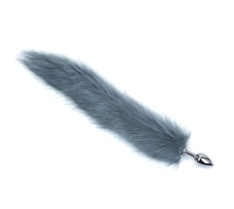 Rabo de coelho de pelúcia cauda de raposa anal plug metal butt plug massageador de próstata bdsm cosplay brinquedo sexual erótico para mulheres adultos brinquedo sexual presente