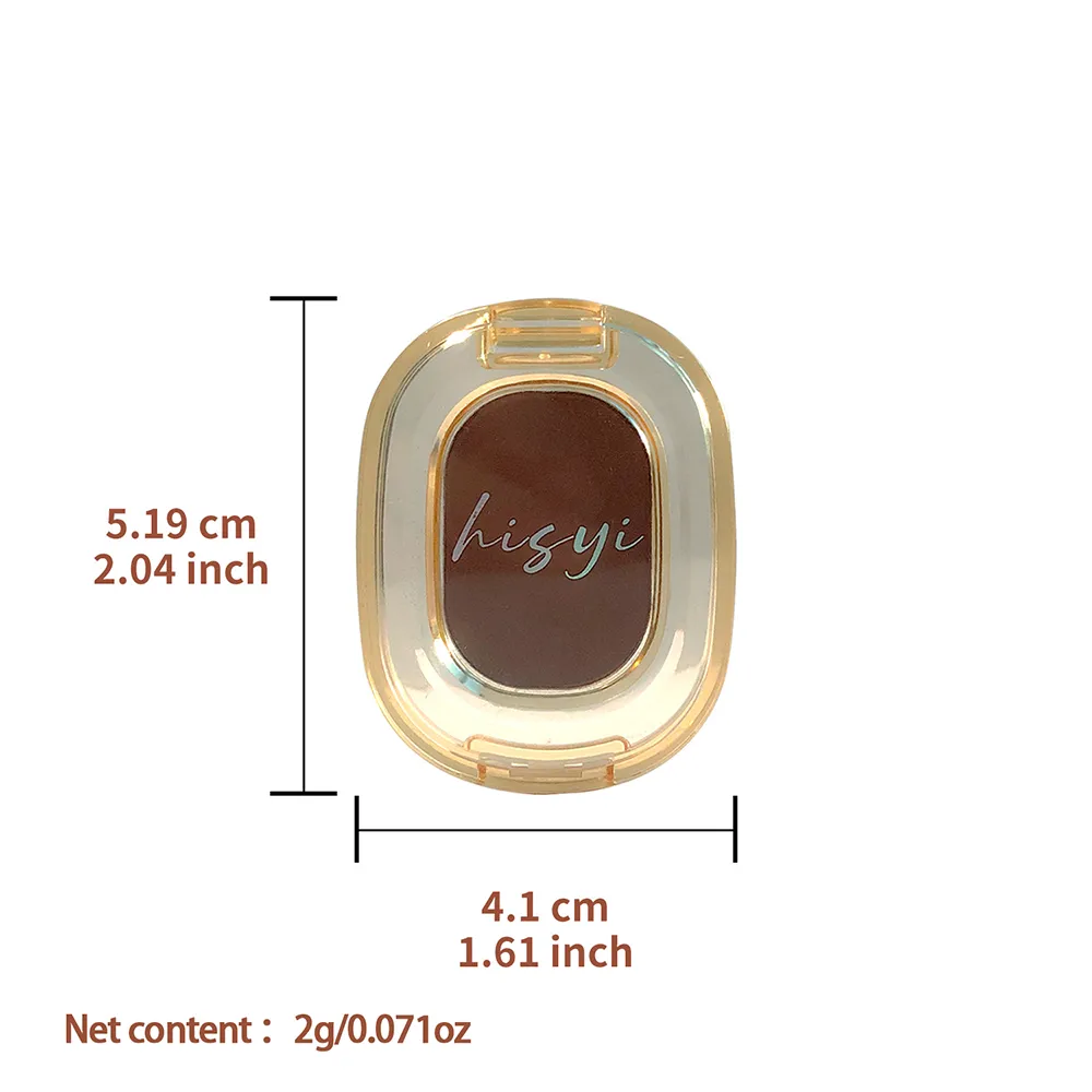 Matte Single Eyeshadow — Brown for Eye Brightening & Face Conceal Long-Lasting Waterproof Easy Blend Multi-Look Xmas & Winter