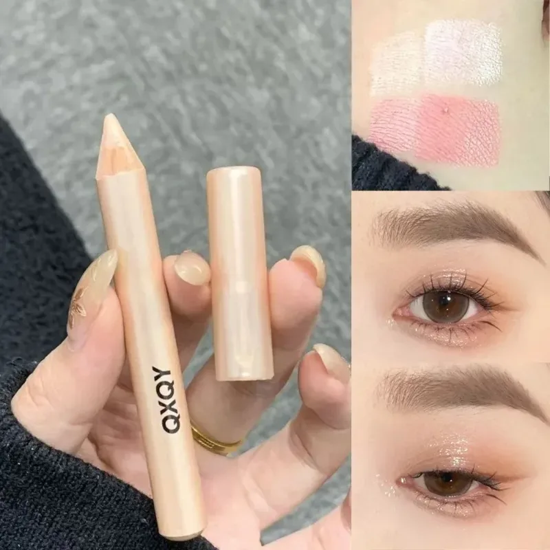 Caneta brilhante para os olhos, caneta iluminadora 3d sob os olhos, à prova d'água, de longa duração, multiuso, delineador, maquiagem brilhante