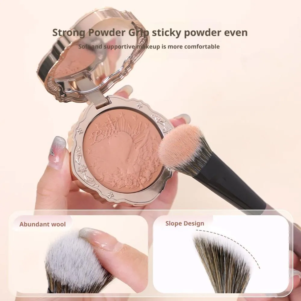 Powder blusher brush on slope Cream Liquid Blush Makeup Brushes Flat Small Precise Blush Brush Makeup Tools