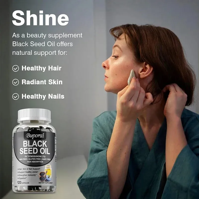 Premium Black Seed Oil 120 Capsules - Support Overall Health | Immune System Support Non-GMO Gluten-Free Supplement — image 5