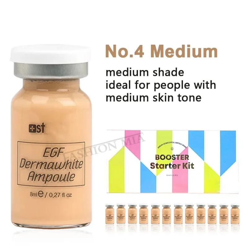 Coreia 8ml bb creme ampola iniciante starter kit rosto fundação salmão dna soro hidratar branqueamento cosméticos