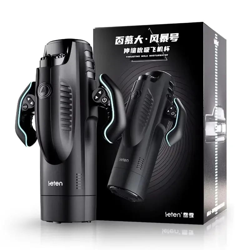 Leten masturbador masculino copo automático com modos de impulso de sucção aquecimento blowiob mão livre máquina de sexo adulto brinquedo sexual para homem