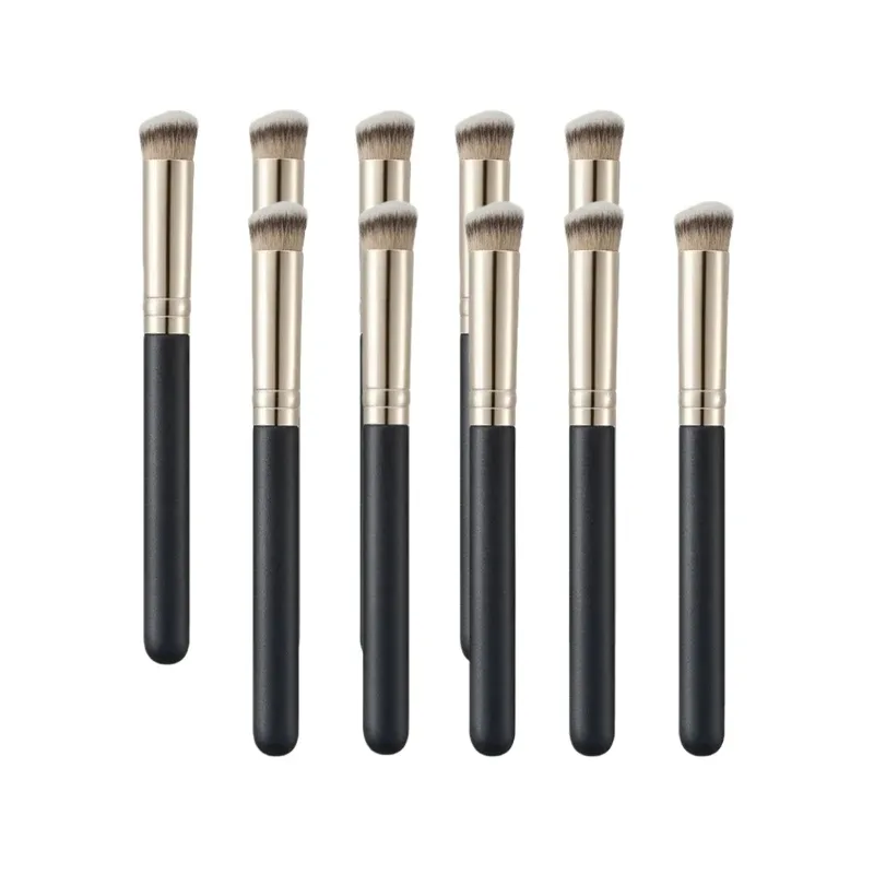 1/2/5/10pcs Pincel de corretivo de base Premium Contour Blush Pincéis de corretivo líquido Fundação BB Cream Pincel de maquiagem facial