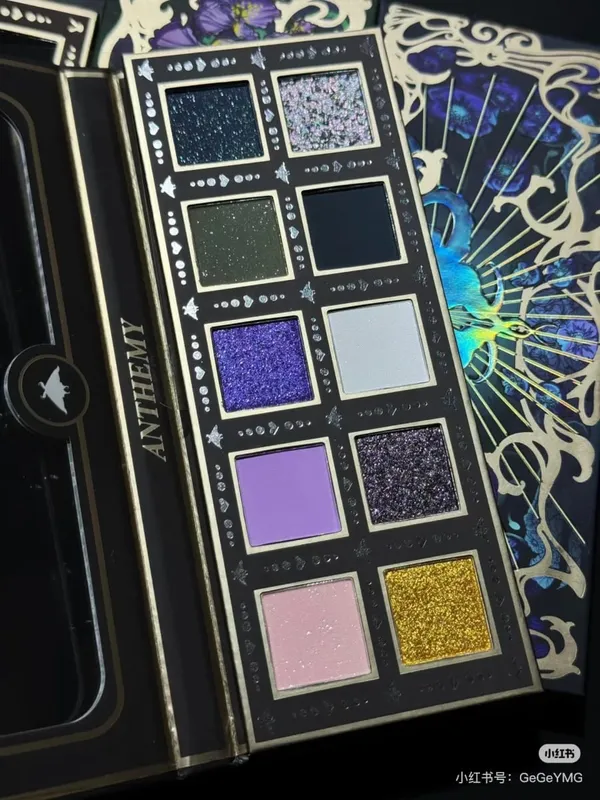 Anthemy 10 Color Eyeshadow Palette Matte Shimmer Chameleon Waterproof Long-Lasting Pearly Shiny Metal Eye Shadow Palette Make-up