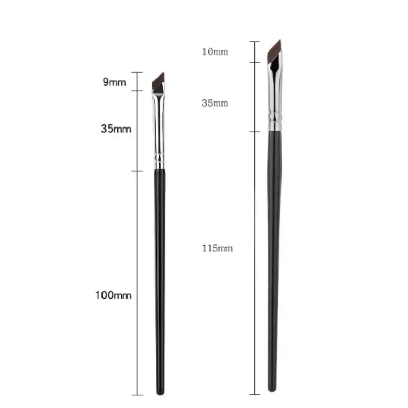 1-16 Chiếc Nâng Cấp Lưỡi Bút Kẻ Mắt Bàn Chải Siêu Mỏng Góc Mịn Flat Eyebrow Brush Liner Brow Nơi Cọ Trang Điểm Chính Xác Chi Tiết Bàn Chải