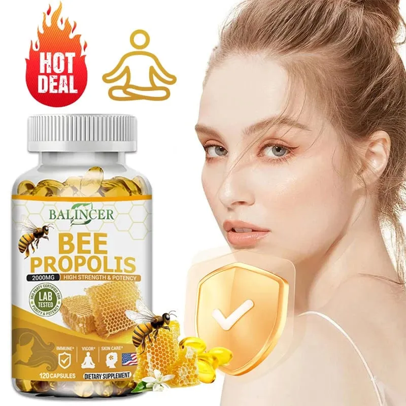 Balincer 蜂膠萃取膠囊 - 2000 毫克 支持關節健康 促進骨骼健康 增強免疫力 抗氧化劑 — image 6