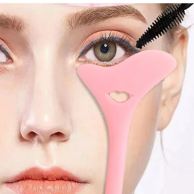 Ferramenta assistente de maquiagem de olhos mais vendida para desenhar sobrancelhas, delineador e cílios inferiores - dispositivo assistente de silicone