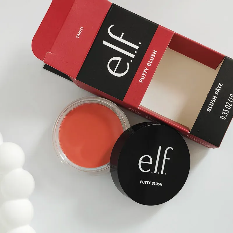 Promoção Especial Novo elf bubblegum-cereja manga-melancia hidratante duradouro brilho labial bálsamo labial e 8 cores creme blush cosméticos de marca