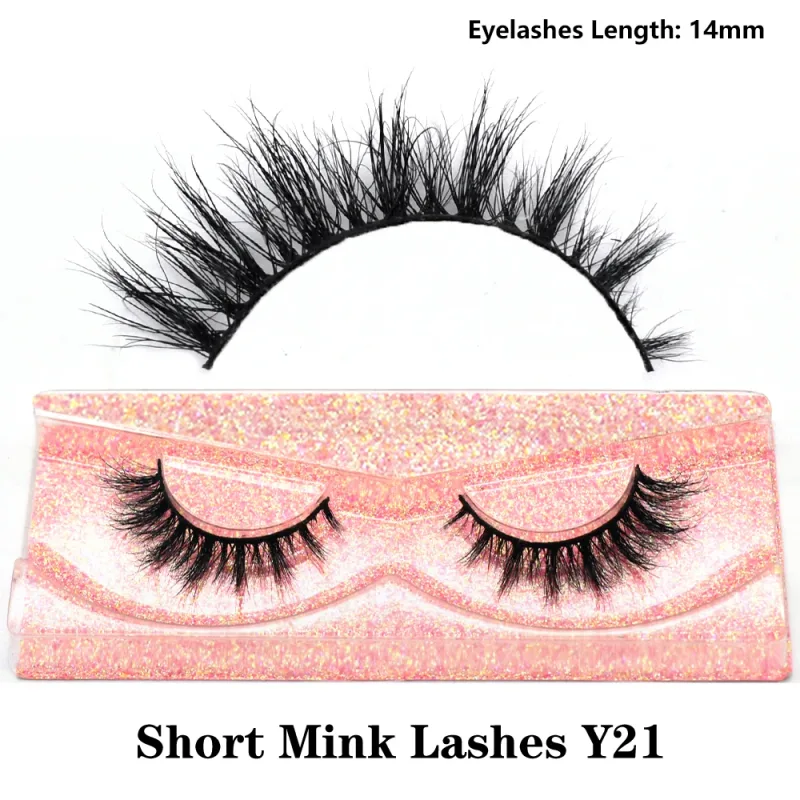 Half Eye Lashes Natural 3D Mink Short False Eyelashes Fluffy Wispy Cross Strip Fake Lashes Soft Half Eyelashes Extension Makeup — image 29