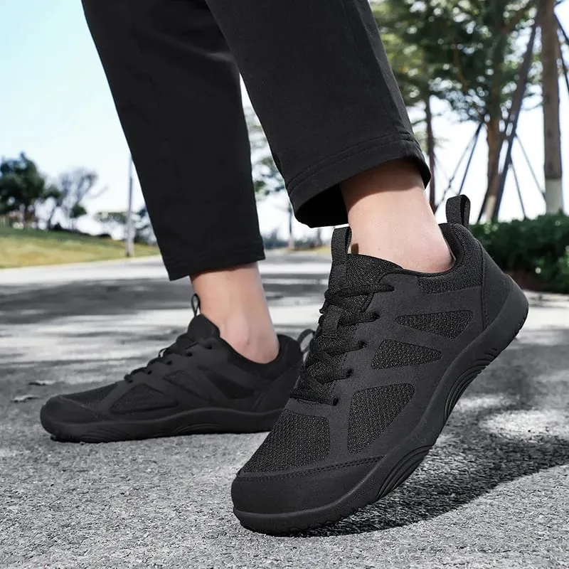 Mais tamanho minimalista sapatos descalços leve respirável zero solas homens tênis de corrida ao ar livre dedo do pé largo sapatos casuais caminhada
