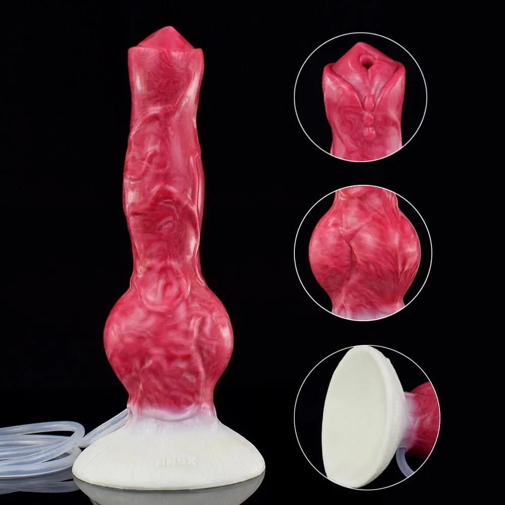 Ejaculação anal plug cão nó vibrador com forte otário estimulação vaginal esguichando pênis erótico adulto brinquedos sexuais 18 +