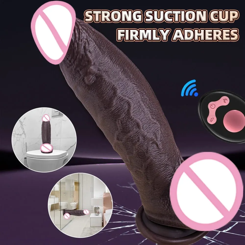 Realistic Dildo Telescopic Vibrator Man Dick Thrusting Vibrating Big Penis Cock Rotating Sex Toy For Women Realistic Penis Dildo