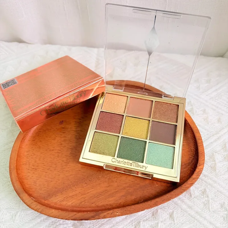 Charlotte Tilbury 4Pan Velvet&9Pan Silk Shimmer Eyeshadow&Cream Blush Dewy Long Lasting Buildable Blendable Natural Glow Makeup