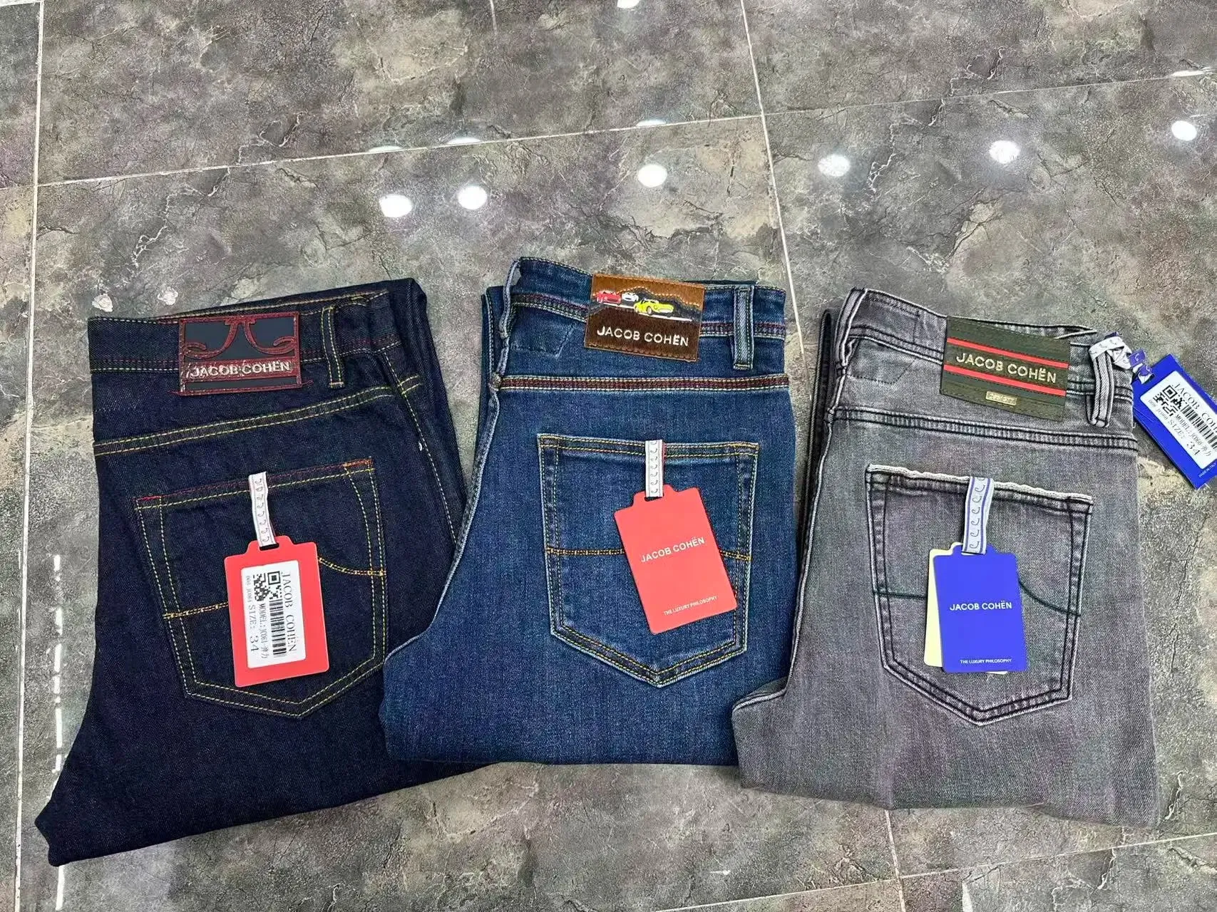 Jeans Thick Cotton Men 2026 Autumn Winter new elasticity comfortable fashion quality straight Big size 29-40 long Pants