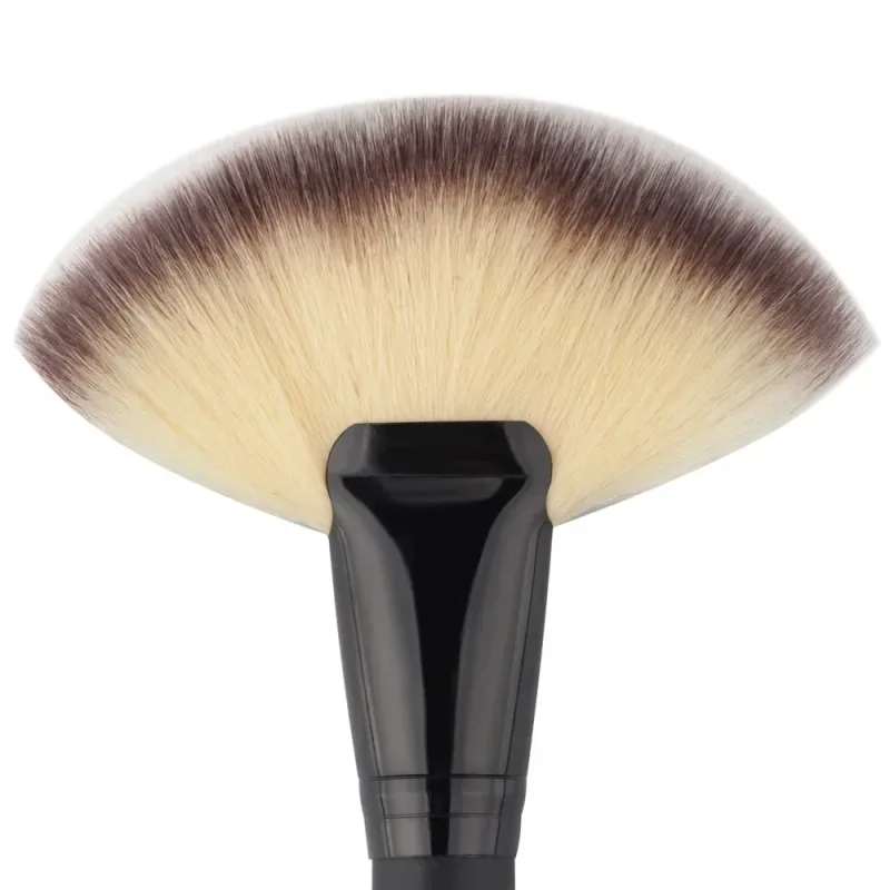 1 pçs maquiagem macia grande ventilador escova fundação blush pó iluminador escova em pó pincéis cosméticos maquiagem
