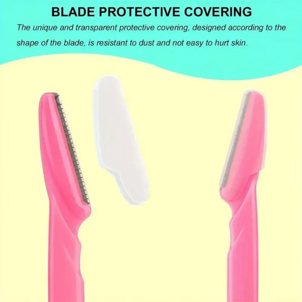 40Pcs Eyebrow Trimmer Makeup Beauty Tools Safe Eye Brow Razor Face Body Hair Removal Shaver Blades Woman Eyebrows Shaping Knife