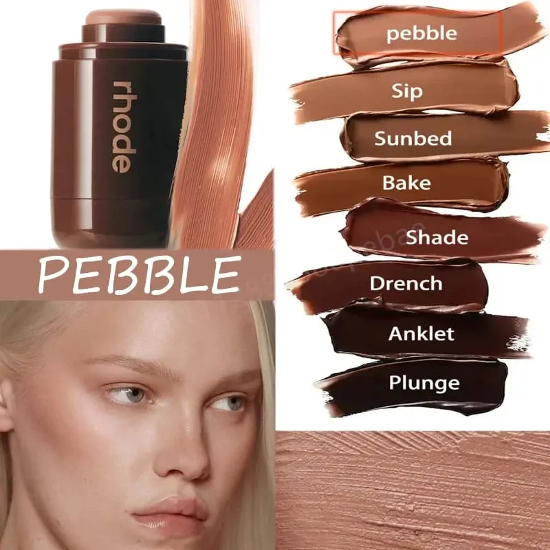 Contour Bronzer Stick Non-fading Waterproof Pocket Blusher LipBoost Lip Gloss Moisturizing Colada Lipstick Eye Patch