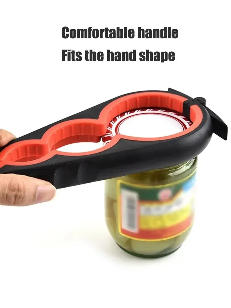 Abridor de latas multifuncional, quatro em um, abridor de garrafas de bebidas, twister, quatro posições, abridor de latas, tampa antiderrapante, twister — image 8