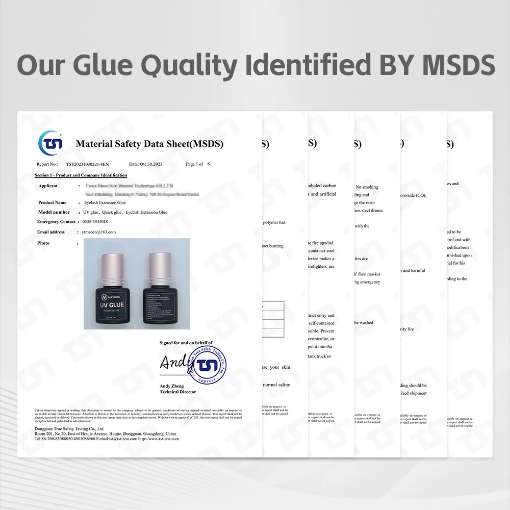 UV Eyelash Glue Adhesive Eyelash Extensions 0.1S Fast Drying Strong False Eye Lash Extension Glue Lasting Custom Logo