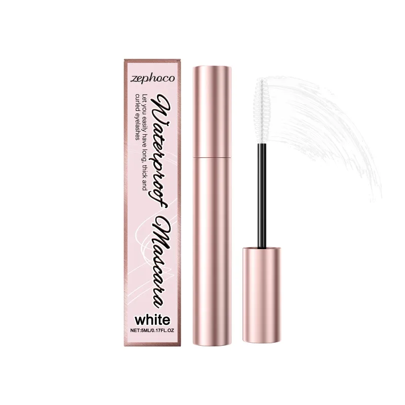 Rímel branco cílios curling líquido de longa duração à prova dlong água natural extensões duráveis ​​maquiagem olho beleza cosméticos escova 5ml