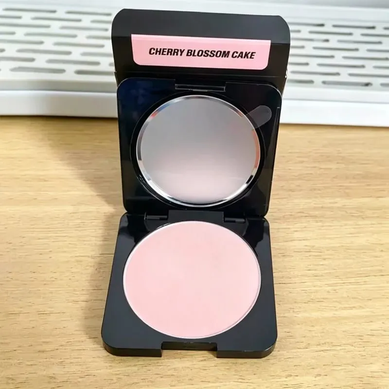 Blush em pó de 4 cores, ajuste fino, leve, natural, brilhante, durável, à prova d'água, resistente ao suor, blush, brilho labial, maquiagem