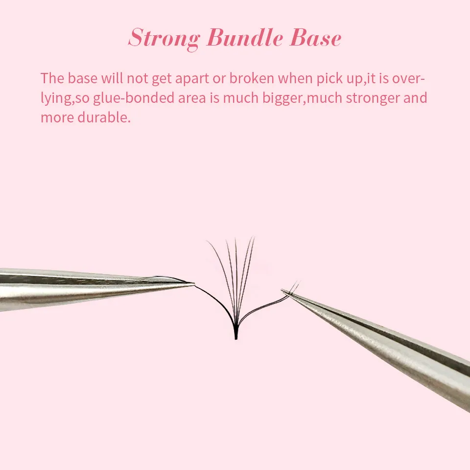Rujade Loose Fans 3D 4D 5D 14D Russian Volume Fans Eyelash Extensions Loose Fans Sharp Stem Thin Pointy Base Premade Fans Lashes