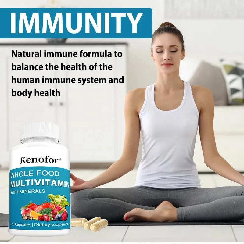 Cápsulas multivitamínicas contêm biotina e magnésio para antioxidantes, ajudam a aumentar a energia da função imunológica e a saúde imunológica