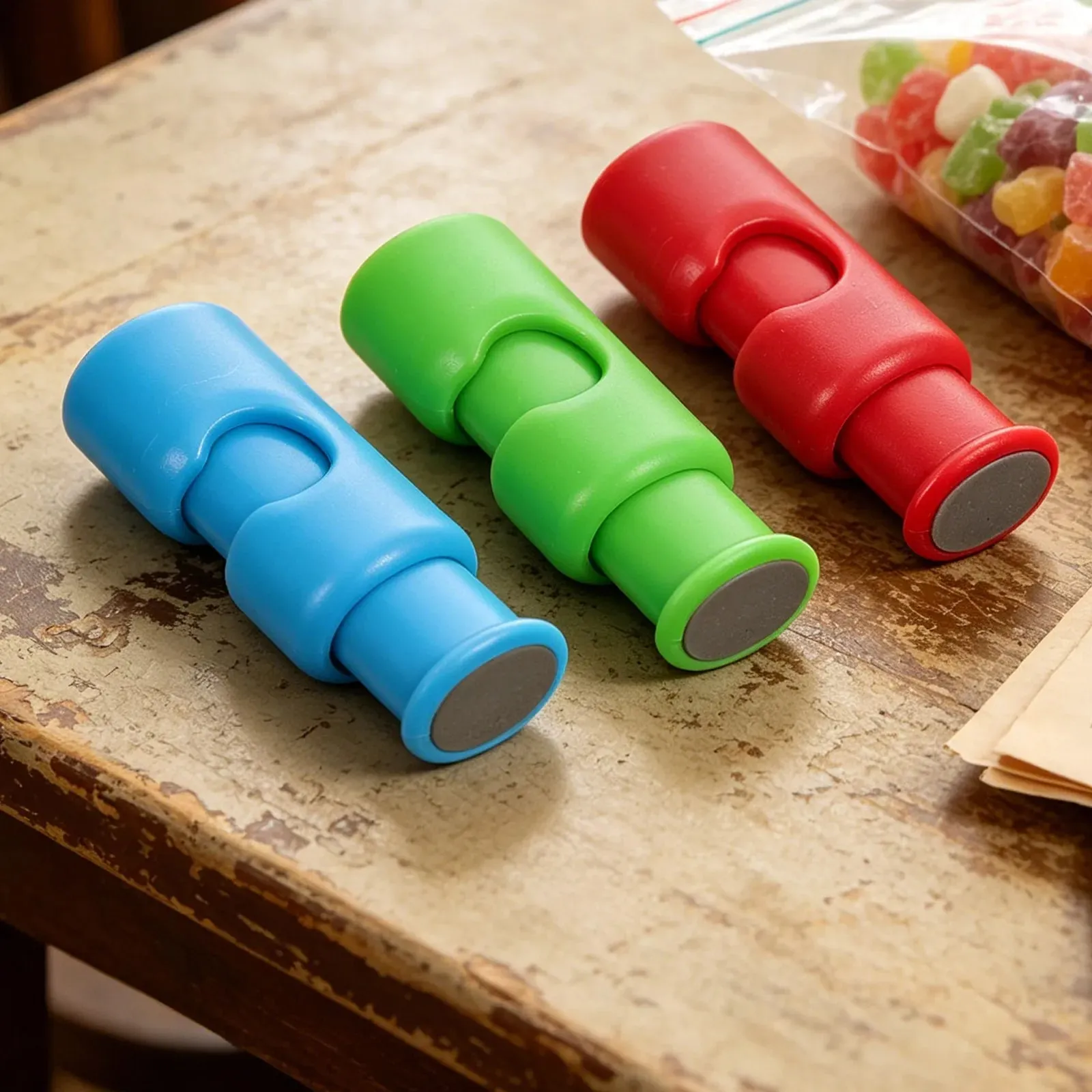 9/12 pçs clipes de vedação de alimentos multicolorido squeeze bloqueio clipes hermético saco de pão aferidor para cozinha armazenamento de alimentos frescos lanche bagcloses