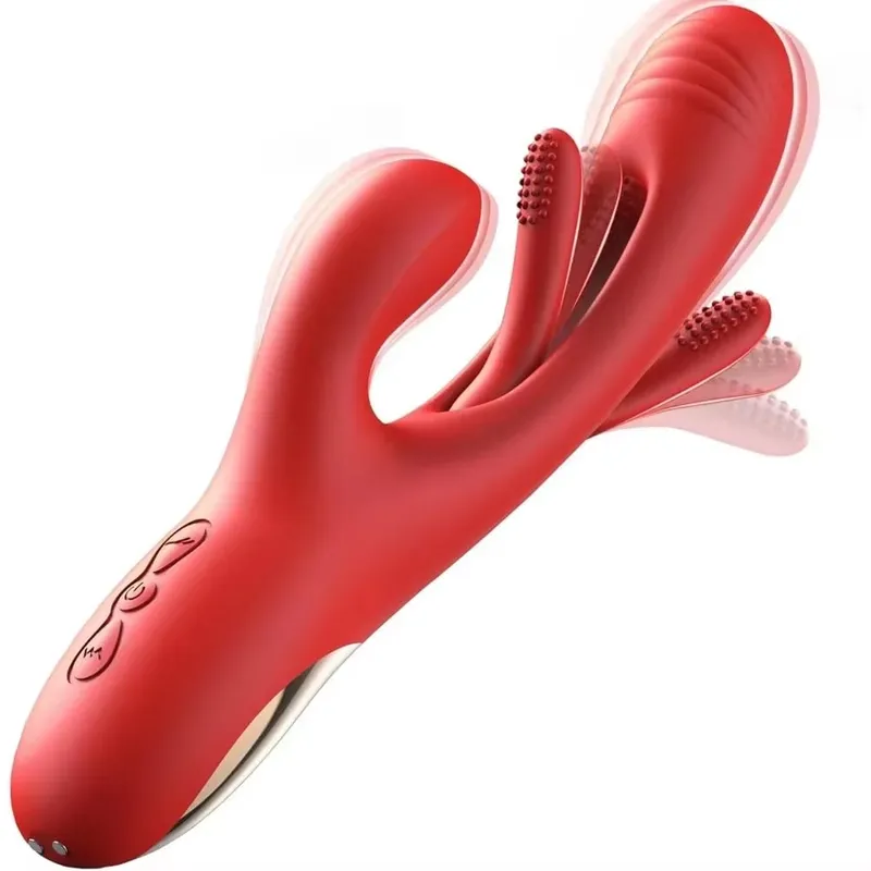 Vibrador coelho 3 em 1 para mulheres, vibrador poderoso de batidas, estimulador de clitóris, massageador feminino, ponto g, dedo, vibrador, sexo — image 7