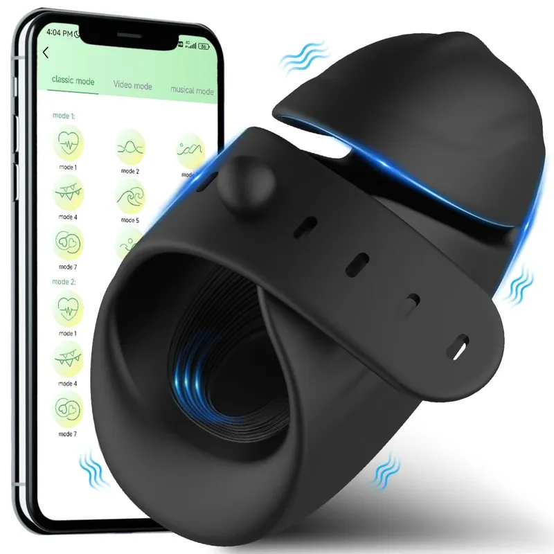 Vibrador peniano bluetooth para homens, treinador de atraso no pênis, máquina de sexo, massageador de glans, masturbador masculino, brinquedos sexuais para homens, produtos adultos