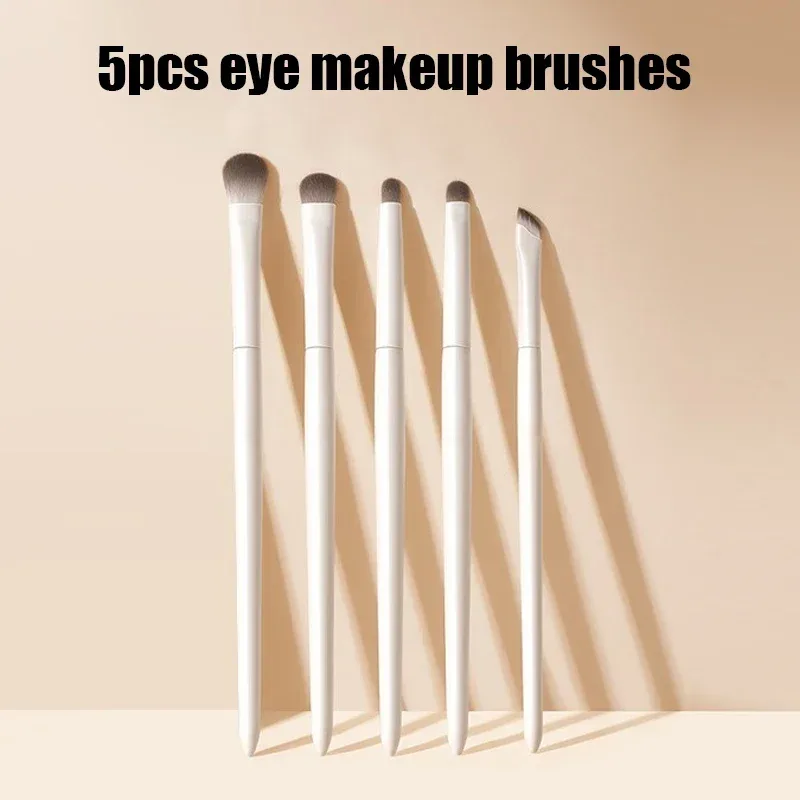 5/6/8/10pcs Natural Eye Makeup Brushes Set Detail Eyeshadow Contouring Brush Ultra Soft Blending Eyeliner Brow Brush Makeup Tool — image 11