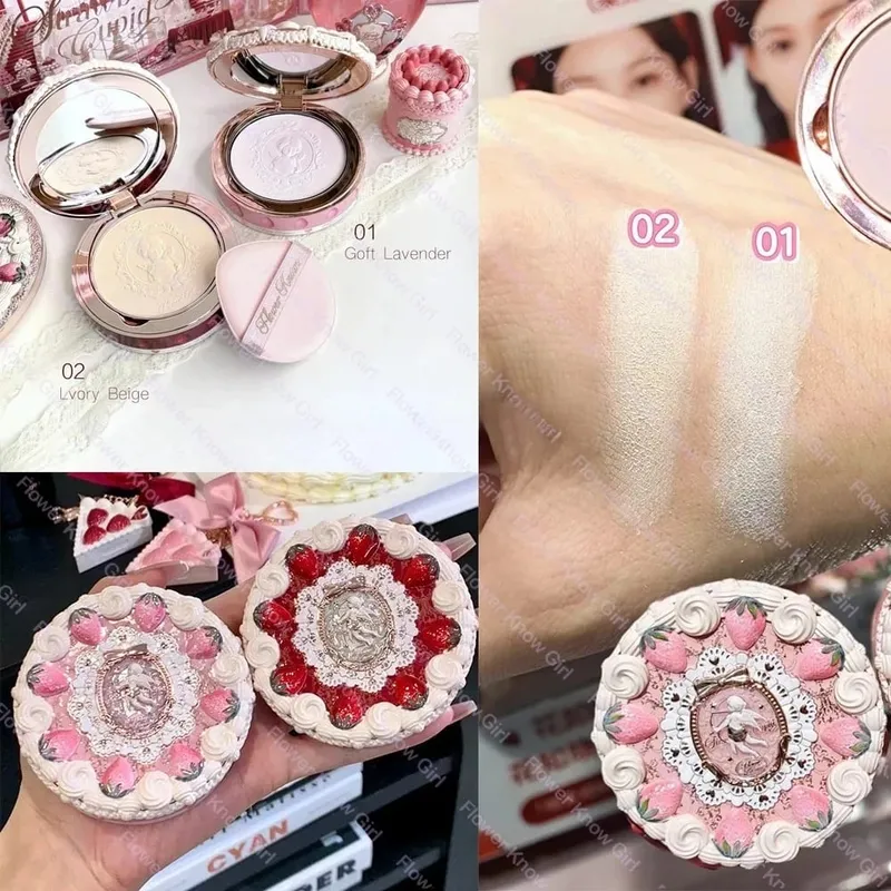 FlowerKnows ALL IN ONE Makeup Set Full Professional Face Palette Blush Desktop Mirror Eyeshadow Contour Lip Cream — image 5