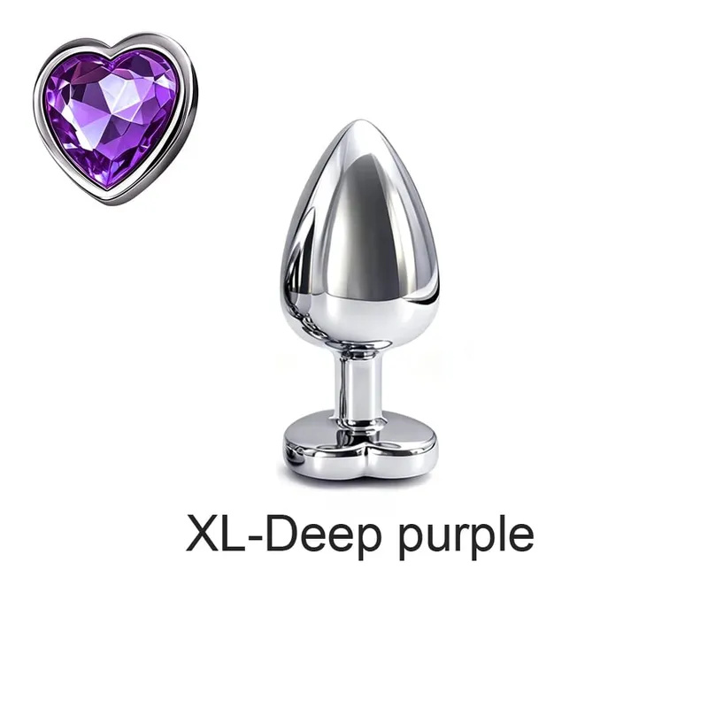 5 tamanhos de metal anal plug conjunto com base de coração suave massagem de próstata butt plug brinquedos sexuais para homens mulheres casais