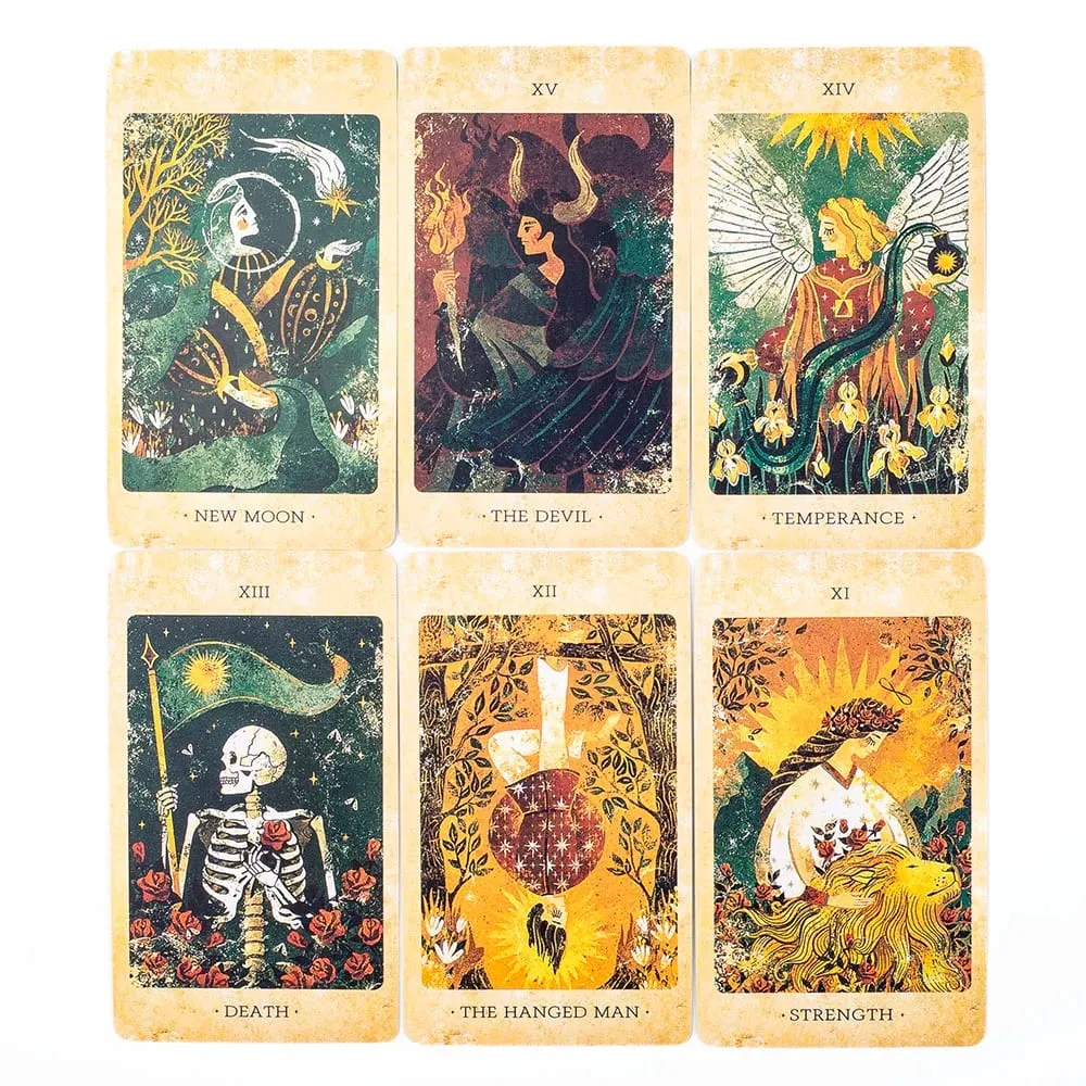 Baralho de tarô do reino solar, conjunto de 78 cartas oracle para visão cósmica e adivinhação, versões em inglês, edição de jogo de tabuleiro