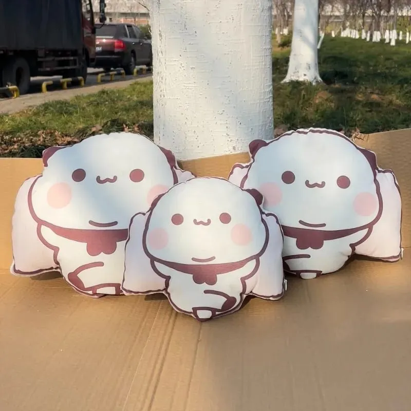 Novo bonito bubu panda almofadas de pelúcia kawaii anime yier travesseiro companheiro de dormir para amigos decoração de casa presente de casal — image 2
