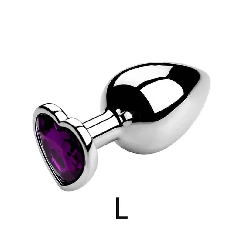 5 tamanhos de aço inoxidável cristal coração anal plug removível butt plug estimulador próstata massageador anal brinquedos sexuais vibradores