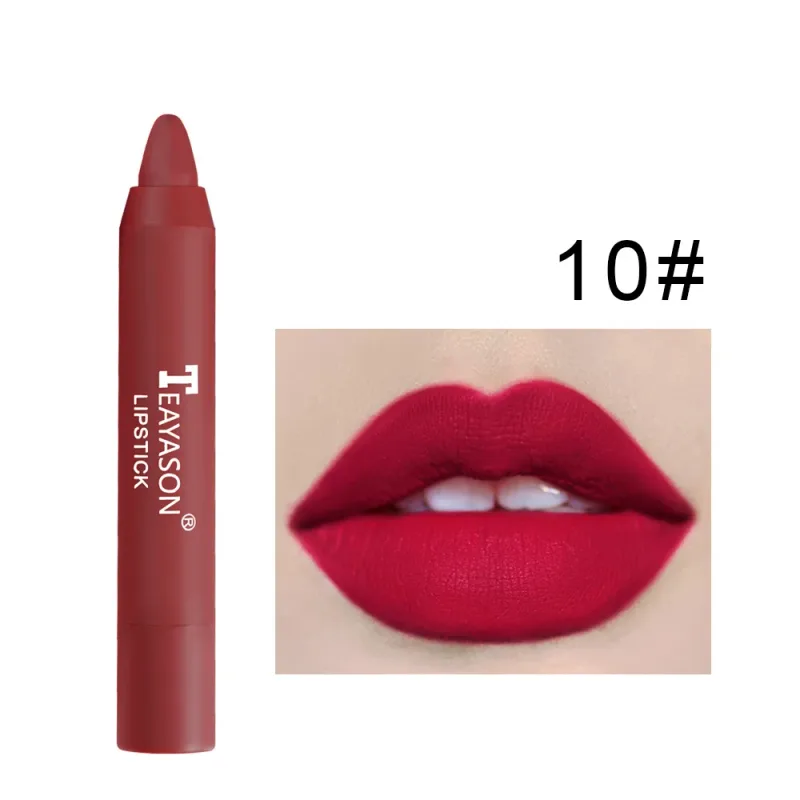 Matte Lipstick Easy Coloring Non-Stick Cup Long-Lasting Comfortable Wear Lip Makeup for Women