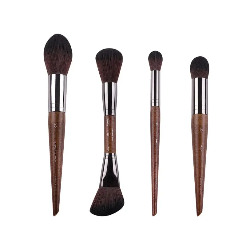 2 peças/35 peças mf pincéis de maquiagem macios de madeira natural, pó, base, corretivo, pincel de maquiagem, blush, ferramentas de sombra de cabelo sintético