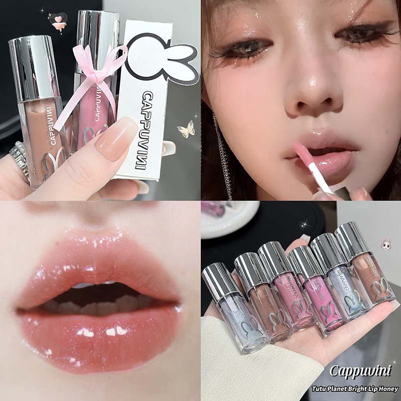 Marrom brilho labial esmalte duradouro brilho labial espelho de água brilho labial à prova dwaterproof água geléia plumping batom compõem hidratante matiz labial