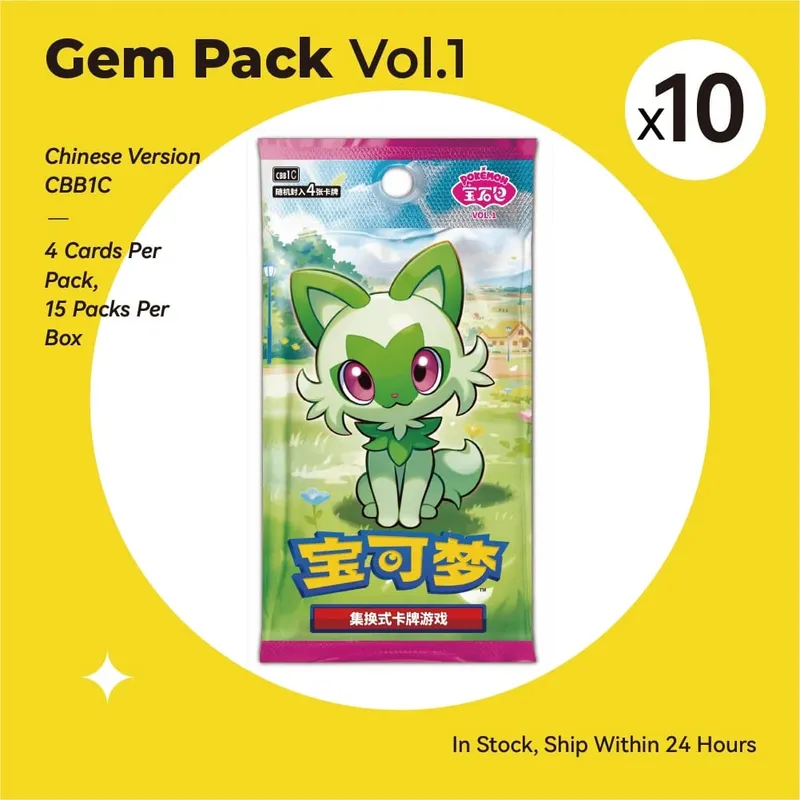 New Gem Pack Vol 2 Cards Scarlet and Violet Trading PTCG Box Eevee Eeveelution Gem Pack 2 Collection Toy Gift Original 100%
