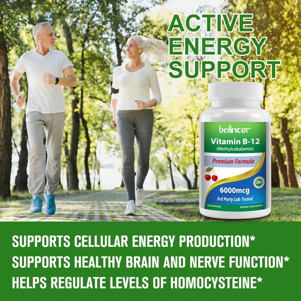 Vitamin B12 - Improve Mood Improve Brain Strengthen Nervous System Increase Energy Promote Metabolism Maintain Heart Health